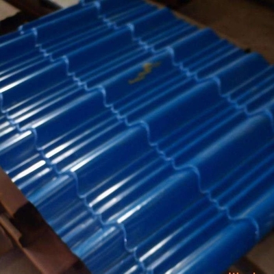 Galvaniseerde de Met een laag bedekte Plaat van DX51D Z60 Kleur de Blauwe Decoratie van de Staalplaatmuur