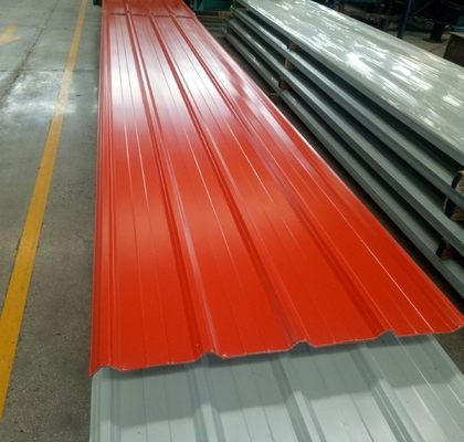 Golf het Bladkleur Met een laag bedekt Ijzer Gegalvaniseerd Metaal G550 500mm van het Staaldakwerk