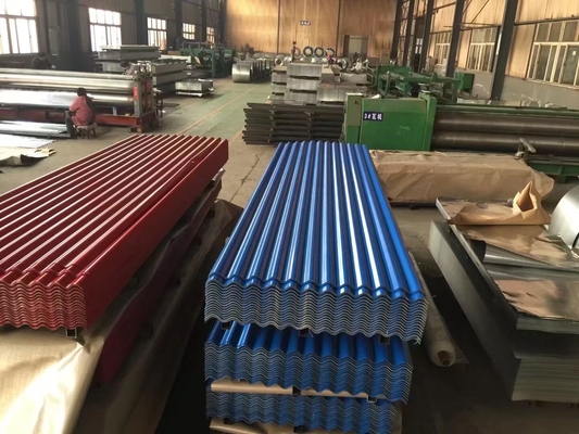 Golf het Bladkleur Met een laag bedekt Ijzer Gegalvaniseerd Metaal G550 500mm van het Staaldakwerk