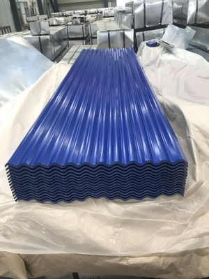 De gegalvaniseerde Kleur bedekte Gi van het Plaatblad Golfstaal Ijzerdakwerk 275g/㎡ met een laag
