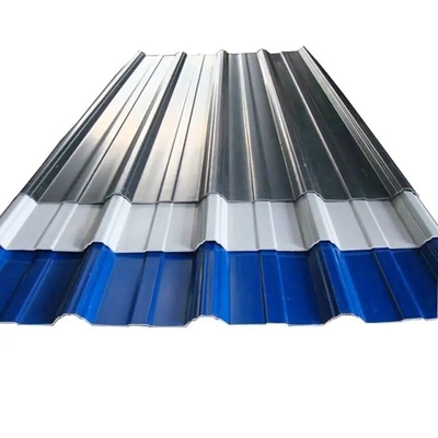 Van het de Kleuren Met een laag bedekte Plaatijzer van het zinkdakwerk plooide Gi van het het Staalmetaal Gegalvaniseerde 2000mm